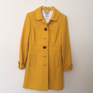 Yellow Pea Coat! Size: XS